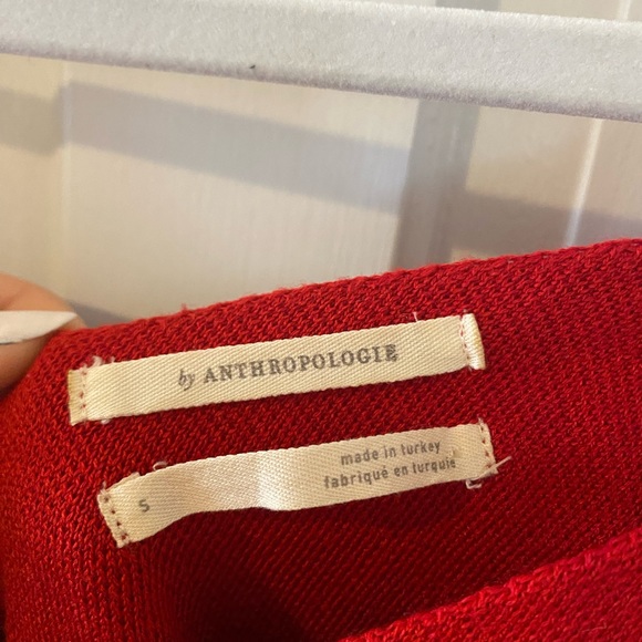 Anthropologie Red Sweater, Size Small - Picture 2 of 3